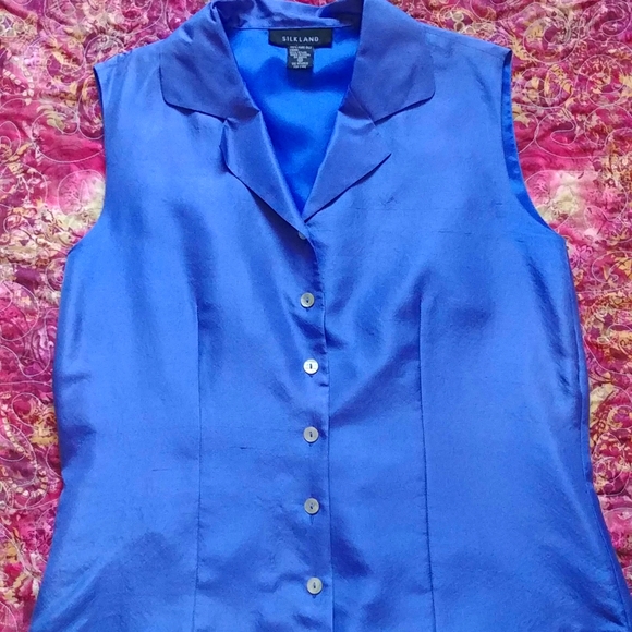 100% Silk Top - Picture 1 of 4